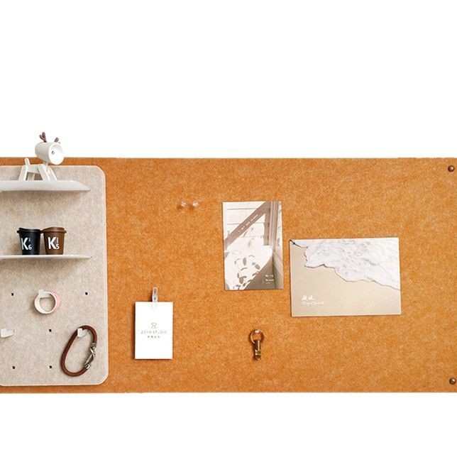 免打孔照片墙毛毡板留言板洞洞板软木板相框装饰墙贴幼儿园置物架