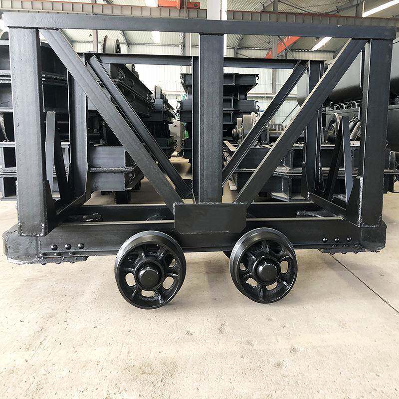 矿用材料车厂家供煤矿运输材料铸钢加厚花篮车 MLC3-9A矿用材料车