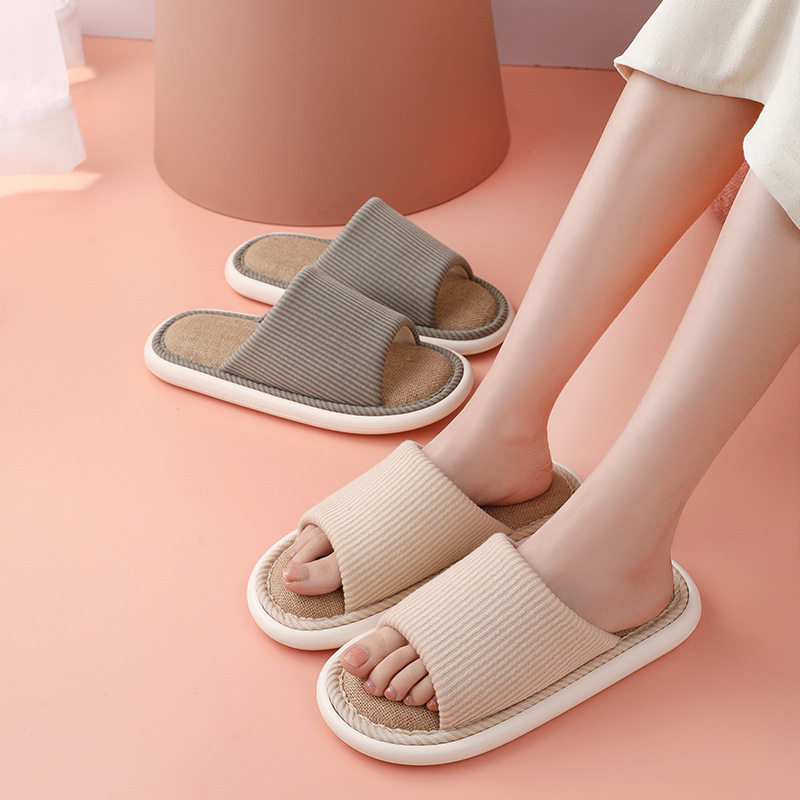 居家拖鞋女轻奢客人家用防滑中国风春秋拖鞋室内秋冬季亚麻拖鞋,居家布艺,居家亚麻拖鞋,淘宝优惠券,粉丝福利购,淘宝优惠卷