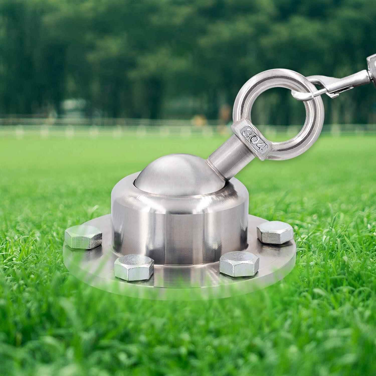 亚马逊不锈钢拴狗桩中大型犬狗狗牵引绳地桩拴狗绳防挣脱宠物用品