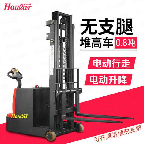 特惠0.8吨CDDP-G全电动堆高车托盘堆垛车无支腿叉车平衡重式铲车