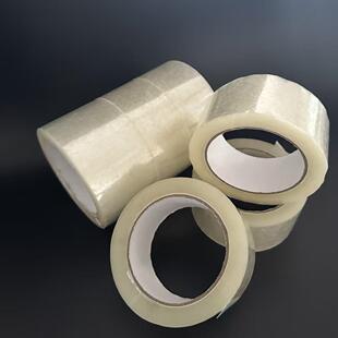 5c明m50封箱透胶警示语胶布胶纸米黄无品牌 胶带纸快递流物带厂家