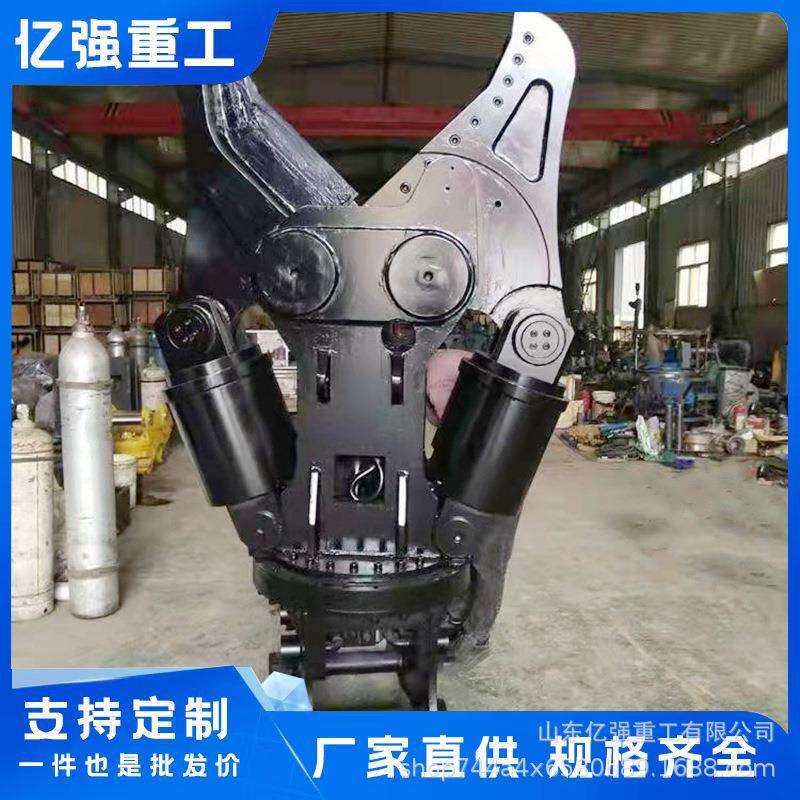 房屋拆迁钩机双钢剪废钢废汽车液压剪切工具挖机加装双缸液压剪