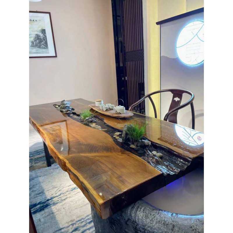 流水茶台循环水养鱼全自动松木茶桌椅组合新中式禅意全实木茶桌,住宅家具,家用茶台/茶桌,淘宝优惠券,粉丝福利购,淘宝优惠卷
