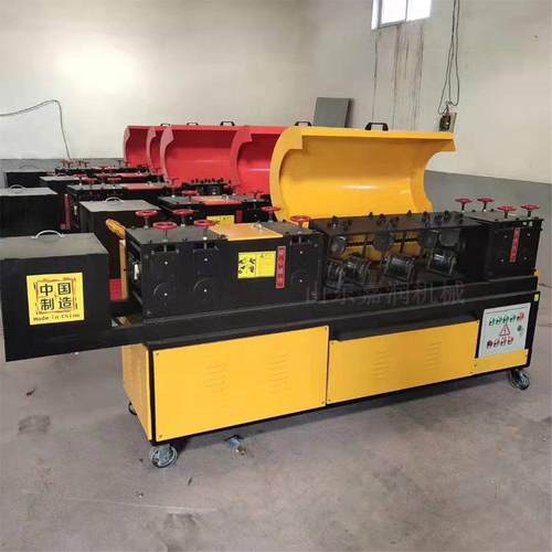 建筑工地脚手架翻新调直刷漆机 大棚钢管矫直机