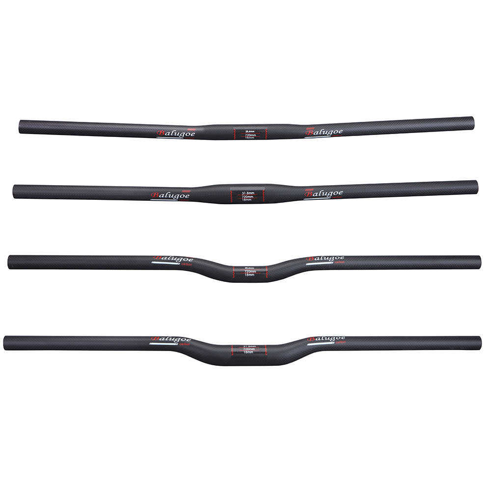BALUGOE全碳纤维山地自行车把直把/燕把 把横 把手25.4 31.8MM 3K