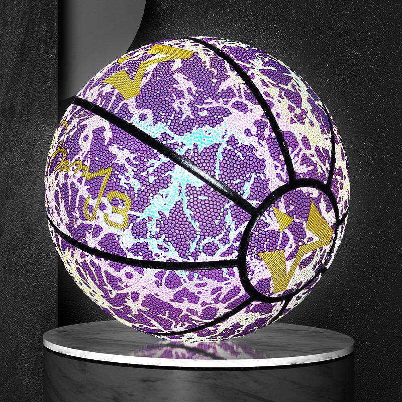反光篮球发光夜光潮流生日礼物男生7号球正品室内炫酷网红l