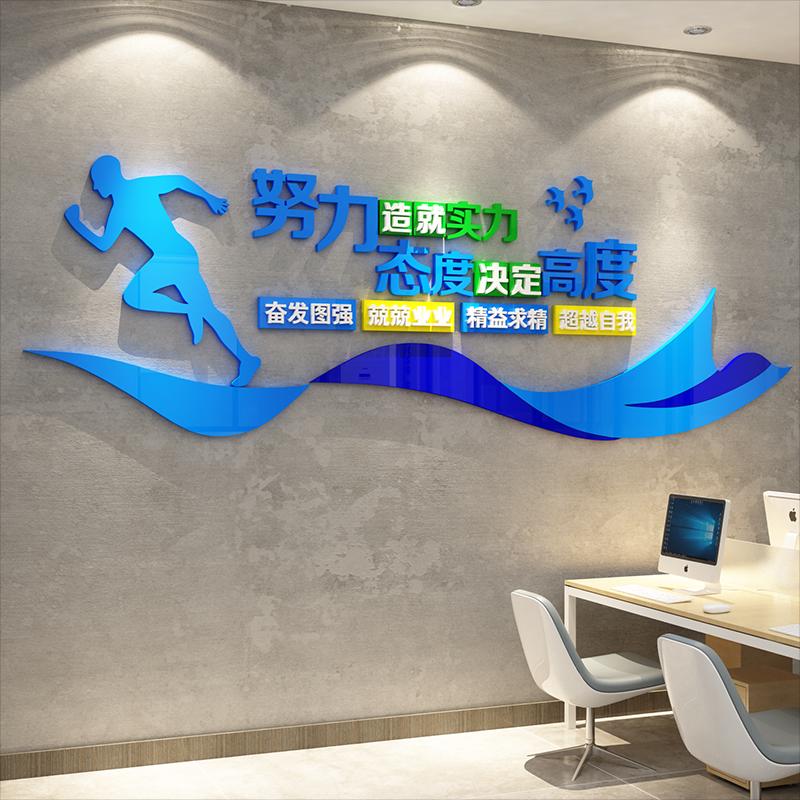 激励志标语墙贴办公室装饰企业文化公司会议团队墙面布置设计贴纸