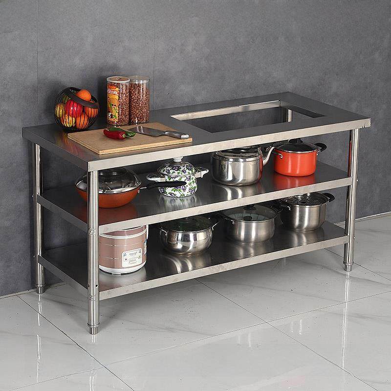 嵌入式开孔加厚不锈钢厨房煤天然气炉家庭租赁切菜炉货架工作台,厨房/烹饪用具,厨房置物架/置物柜/角架,淘宝优惠券,粉丝福利购,淘宝优惠卷