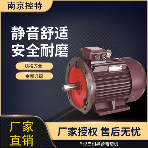 南京控特电机 厂家直销YE2系列 0.25/0.55/0.75w 三相异步电动机