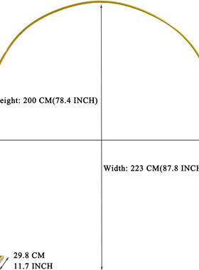 金新款艺圆属环婚QCO铁礼场景布置圆形铁艺拱门花架花摆门户外件