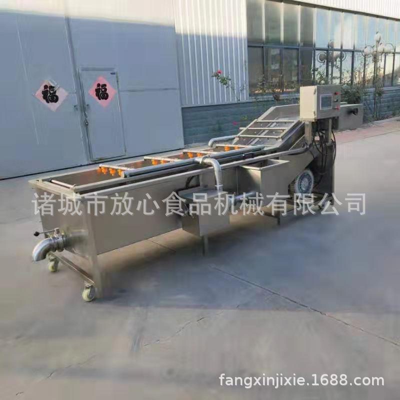 全直自动参加工流水线海清产品洗海EXG机鱼类龙虾气泡清洗机厂家