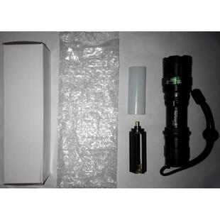高档860ledQ5战术强光手电筒 远可充电防水包射5邮 机械无极变1焦