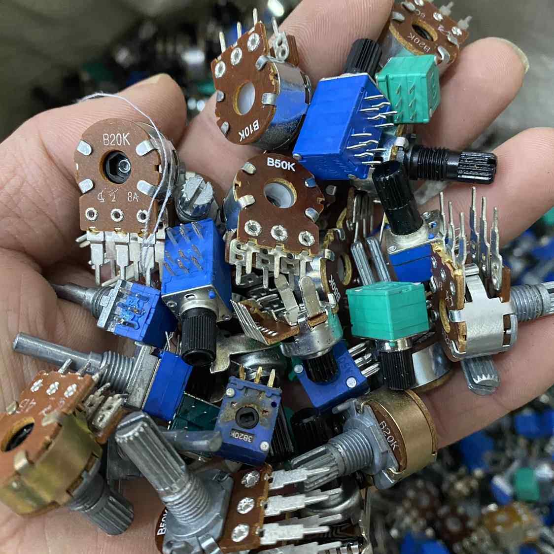 400克混装电位器混装档位开关D档圆档长短柄贴片带开关多档电位器