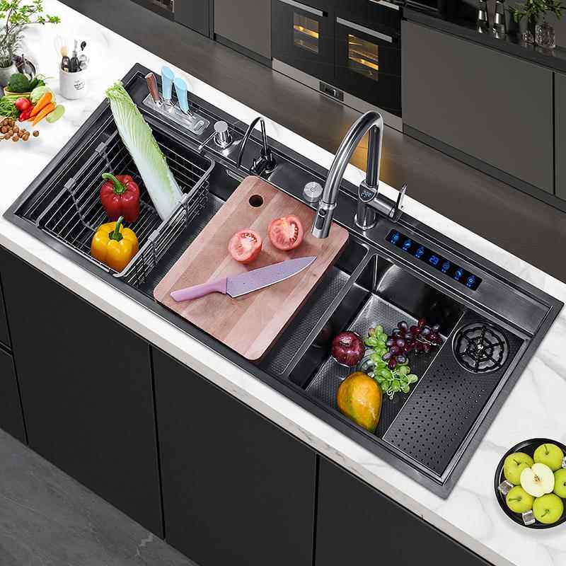 智能净化水槽厨房超音波清洗果蔬祛农残大单水槽多功能双水槽洗菜