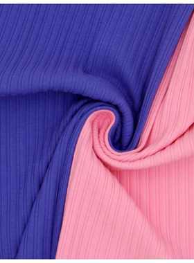 6481#全棉罗纹坑条针织面料 坑条灵动有个性 舒适透气 四季适用