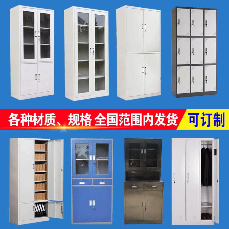 铁皮柜档案柜A4资料柜财务凭证柜带锁储物柜办公文件柜钢制器械柜