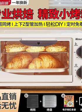 电烤箱家用迷你多功能小型烤箱全自动烘焙宿舍两层同烤新手电烤炉