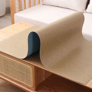 中式实木茶几桌垫防水防油防烫台布加厚咖色棕色防滑餐桌布茶几垫