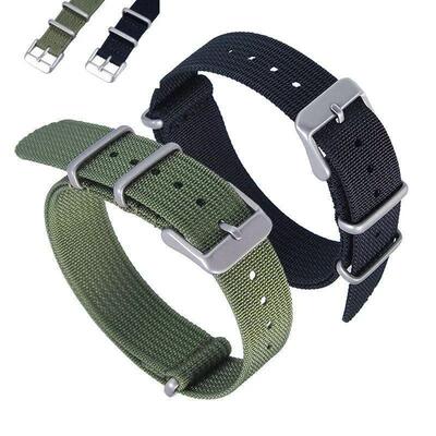 Strap Nylon Universal 18mm 20mm 22mm Watch Straps Striped Re