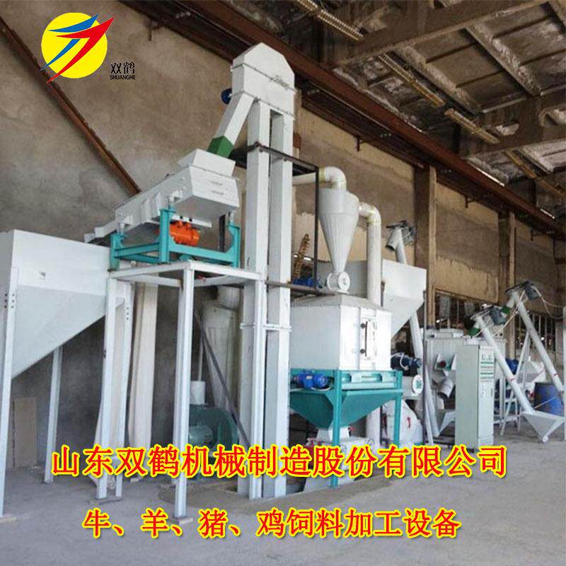安装调试1吨颗粒生产设备 养猪场养鸡舍用颗粒饲料生产线全套自动