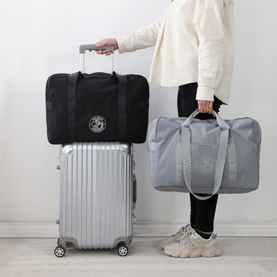 日式行李袋可套拉杆箱手提防水折叠便携旅行包登机男女衣物收纳包