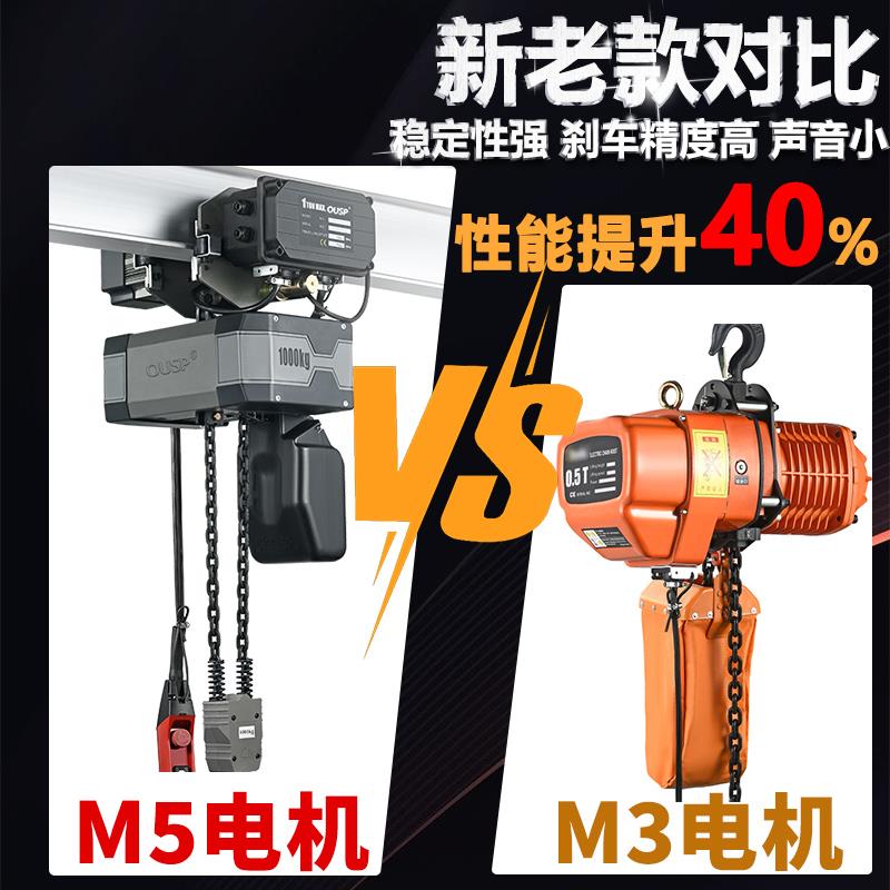 国标环链电动葫芦380v吊机220v行车0.5T12吨链条式行吊提升起重机