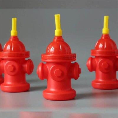 Novel Fire Hydrant Straw Cup With Lid Suitable For