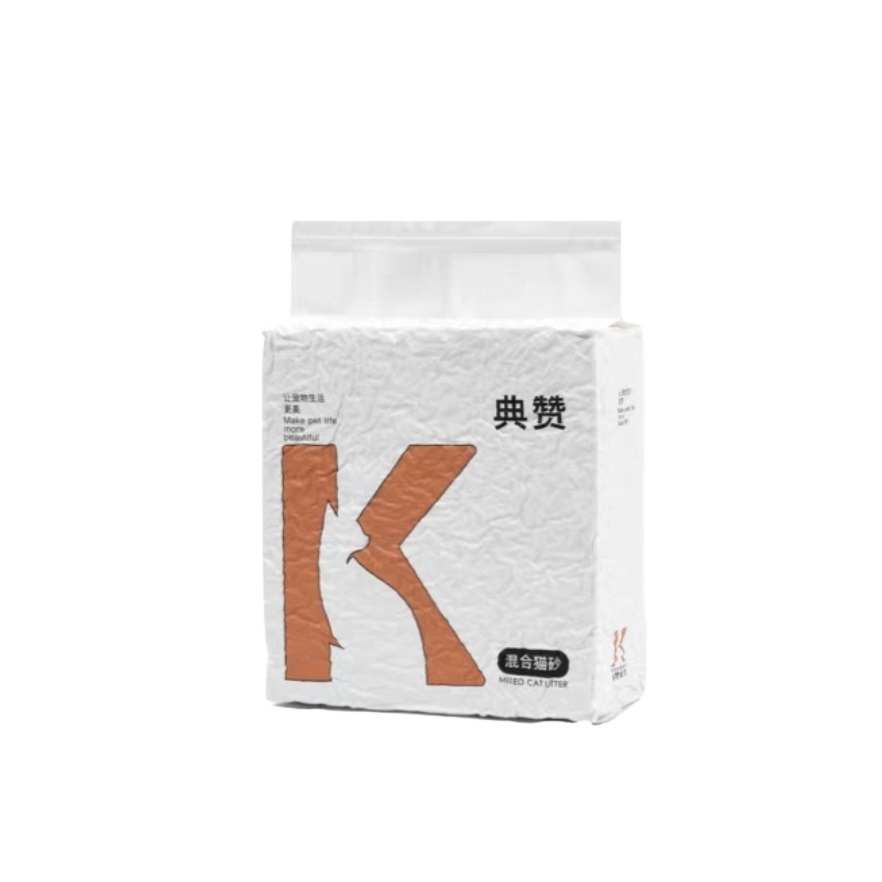 典赞猫砂4.6斤豆腐膨润土混合除臭低粉尘可冲马桶矿砂精细砂点赞