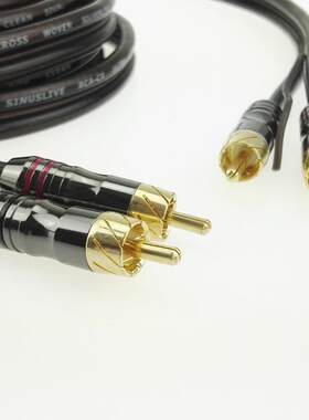 汽车音响专用高档纯铜音频线5米 连接主机DVD 喇叭 功放 低音炮