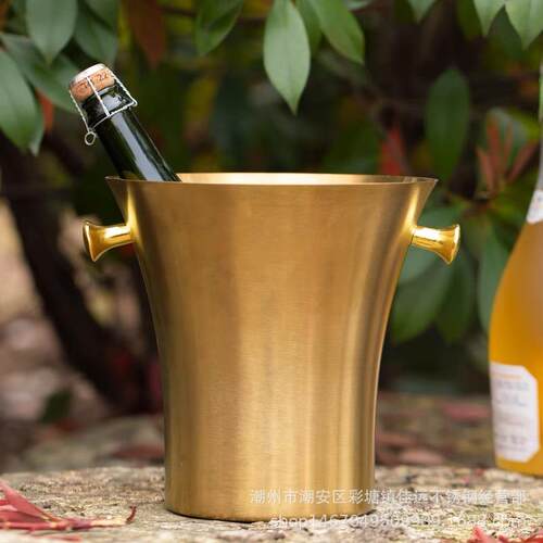 不锈家钢冰桶用商用小蛮香腰槟桶酒吧JY502KTV商冰粒冰用块酒具冰