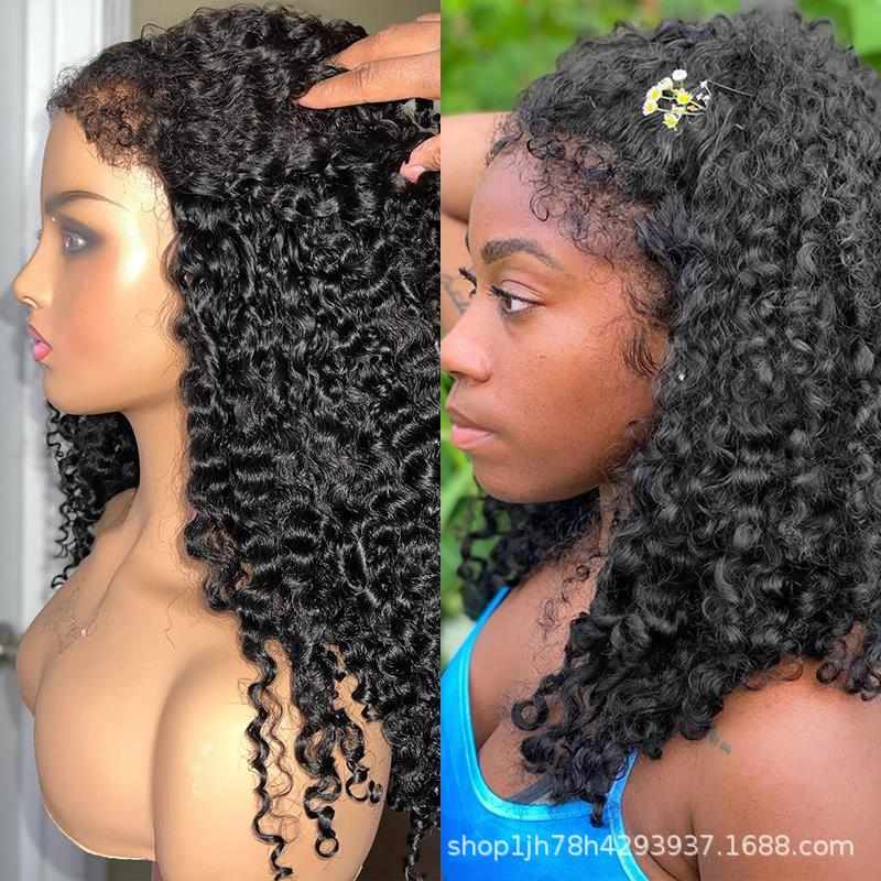 4C Realistic Hairline 13X4 Deep Wave Lace Front Human Hair