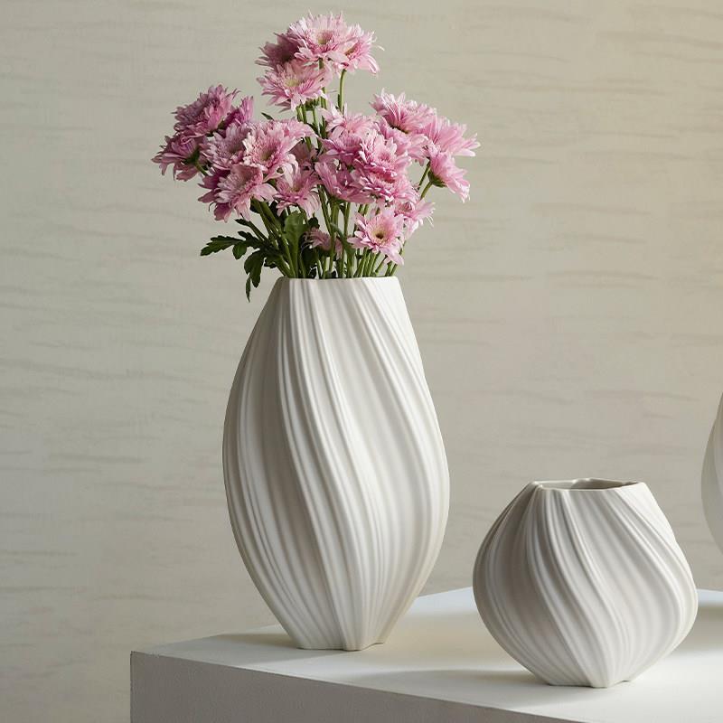 米立风物花瓶摆件客厅插花陶瓷花器装饰高级感桌面玄关水培鲜花瓶