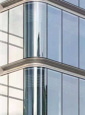 隐框玻璃幕墙定 制甲级写字楼办公楼商场酒店铝合金框架玻璃幕墙