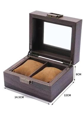 高档新款花梨木纹手表a收纳盒 手表首饰藏盒 手链子展示 wtch 收b