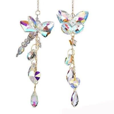 Light-catching Butterfly Prism Pendant Unique Handmade