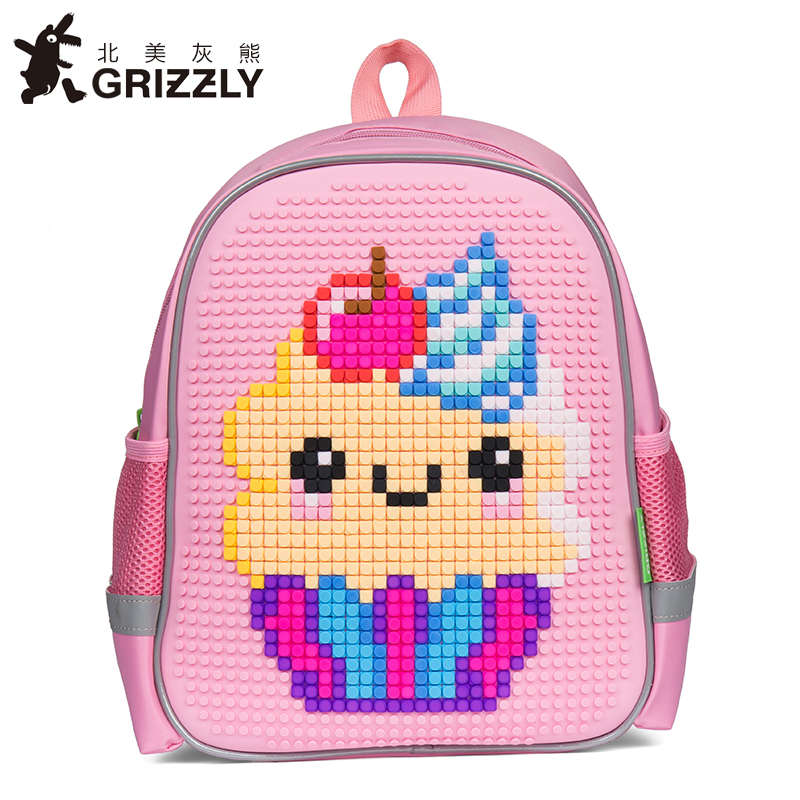 GRIZZLY北美灰熊幼儿园书包男女生1年级身高115以内适用卡通书包