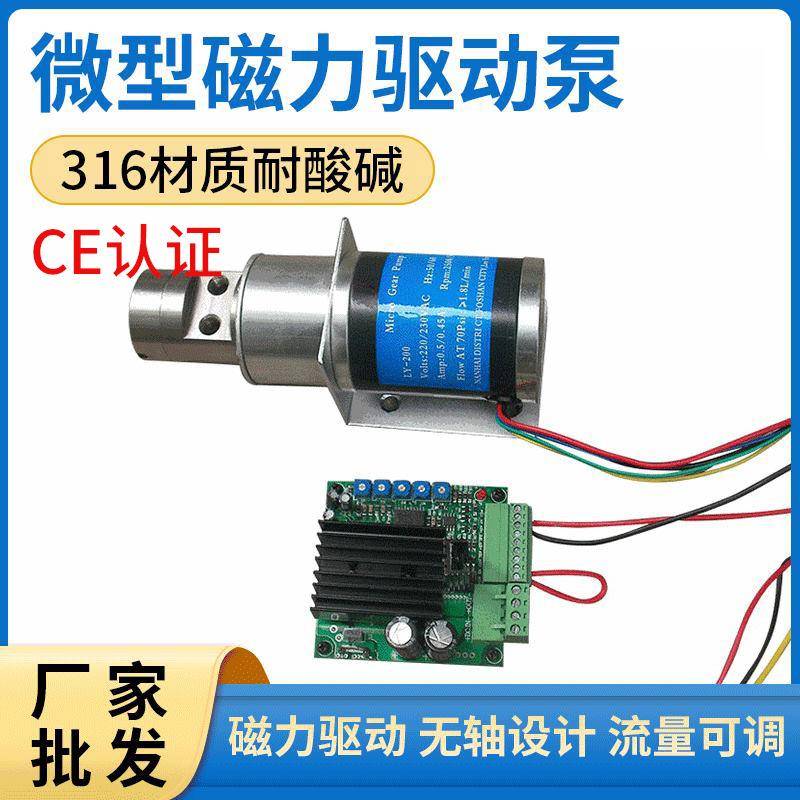 便携式微型齿轮泵微型增压直流液体化工泵卧式不锈钢小型齿轮泵