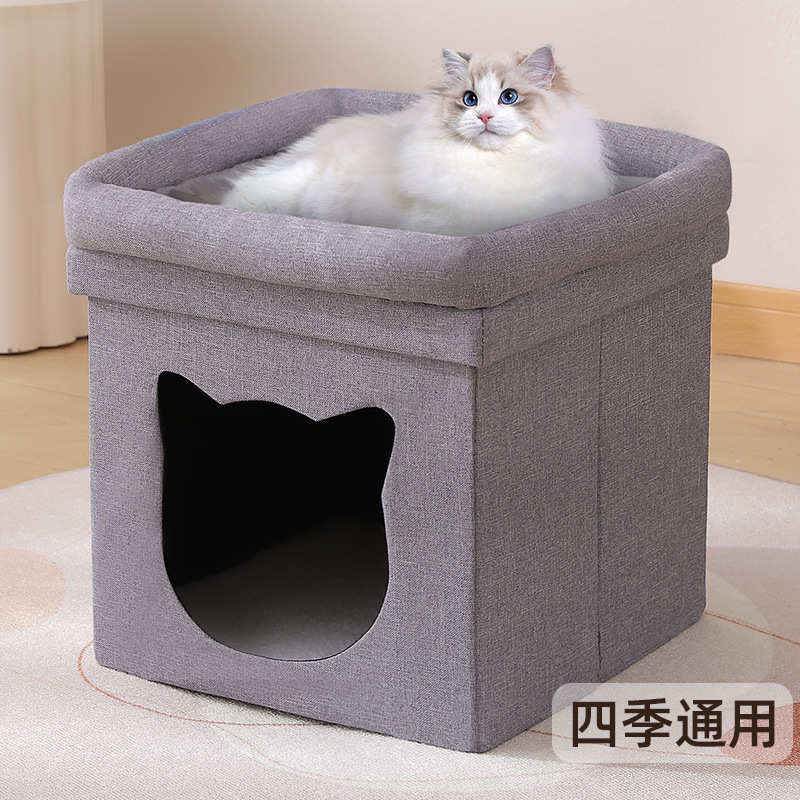 爆款猫窝保暖双层可折叠 封闭式安全感四季通用猫咪宠物用品