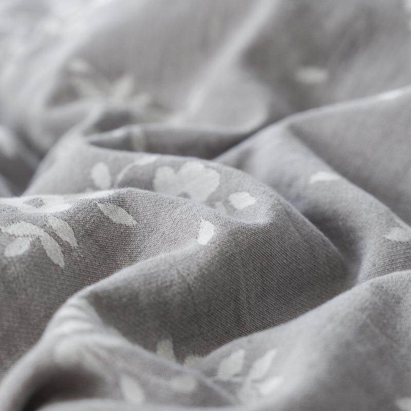 日品棉麻贡缎四件复古大提花床复套古纯棉被GIT套式床单清新明丽