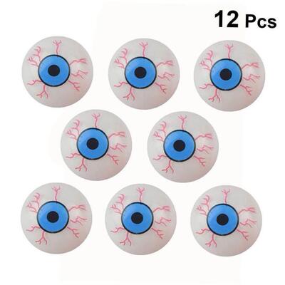 .12 Pcs Horror Eye Balls Halloween Party Horror Bloody Fake