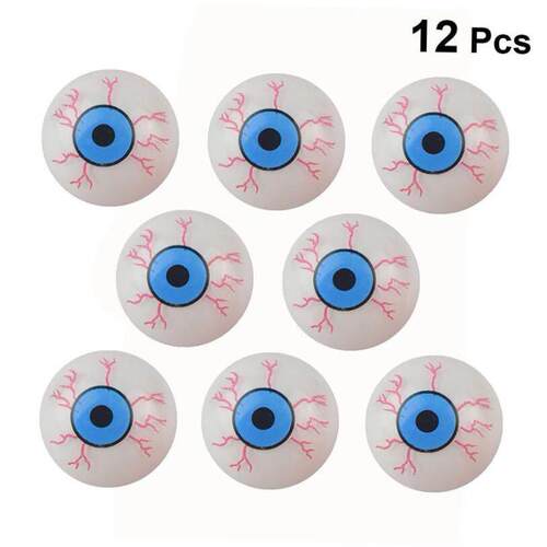 .12 Pcs Horror Eye Balls Halloween Party Horror Bloody Fake
