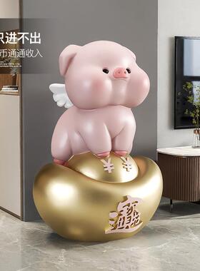 金元宝猪存罐钱摆落地大量容储蓄罐件RC88t6QJ只进不出轻奢客厅家
