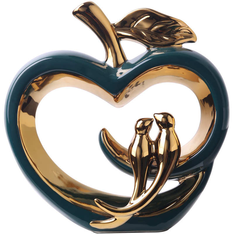 轻奢家居平安装饰品酒柜电视柜景德镇陶瓷小花瓶摆件客厅插花欧式