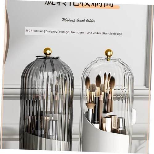 360 Degree Rotating Cosmetic Storage Box Makeup Organizer.