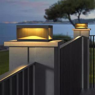 别墅大门两侧太阳能门柱柱灯户外防围墙灯室外农村子C3023 G院子