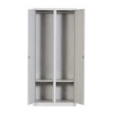 现代简约铁皮柜多门健身房储物柜子带锁鞋 柜浴室钢制更衣柜员工柜