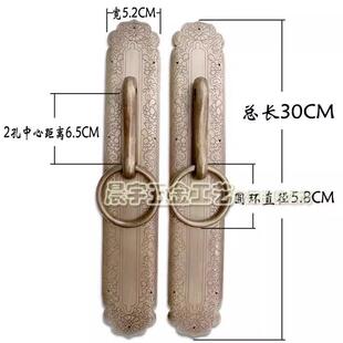 新款直销中式门环铜拉手直条大门环铜大门门牌仿古拉手CYG032-30c