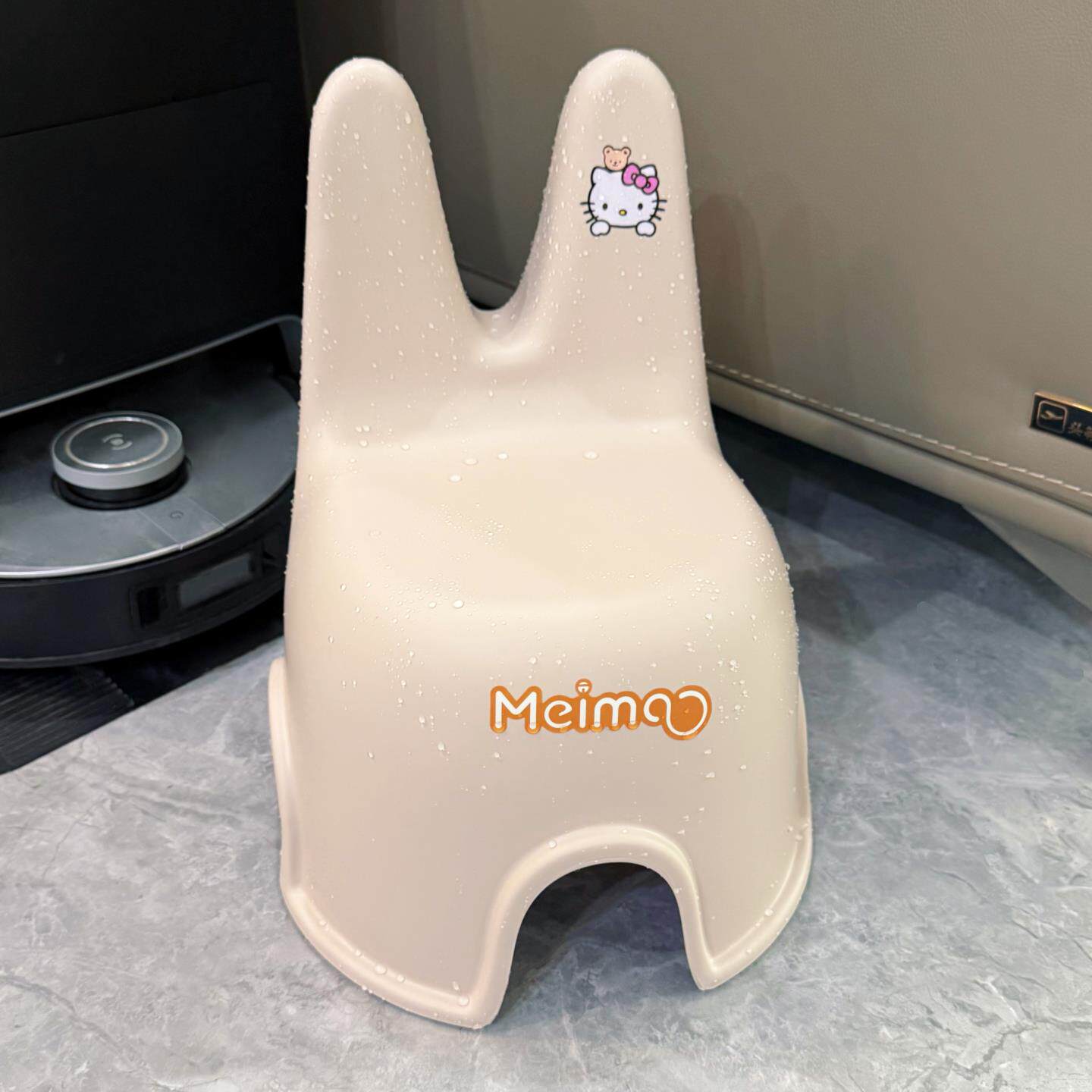 小兔洗澡凳小凳子家用凳创意防滑板凳宝宝靠背凳新家的100个快递
