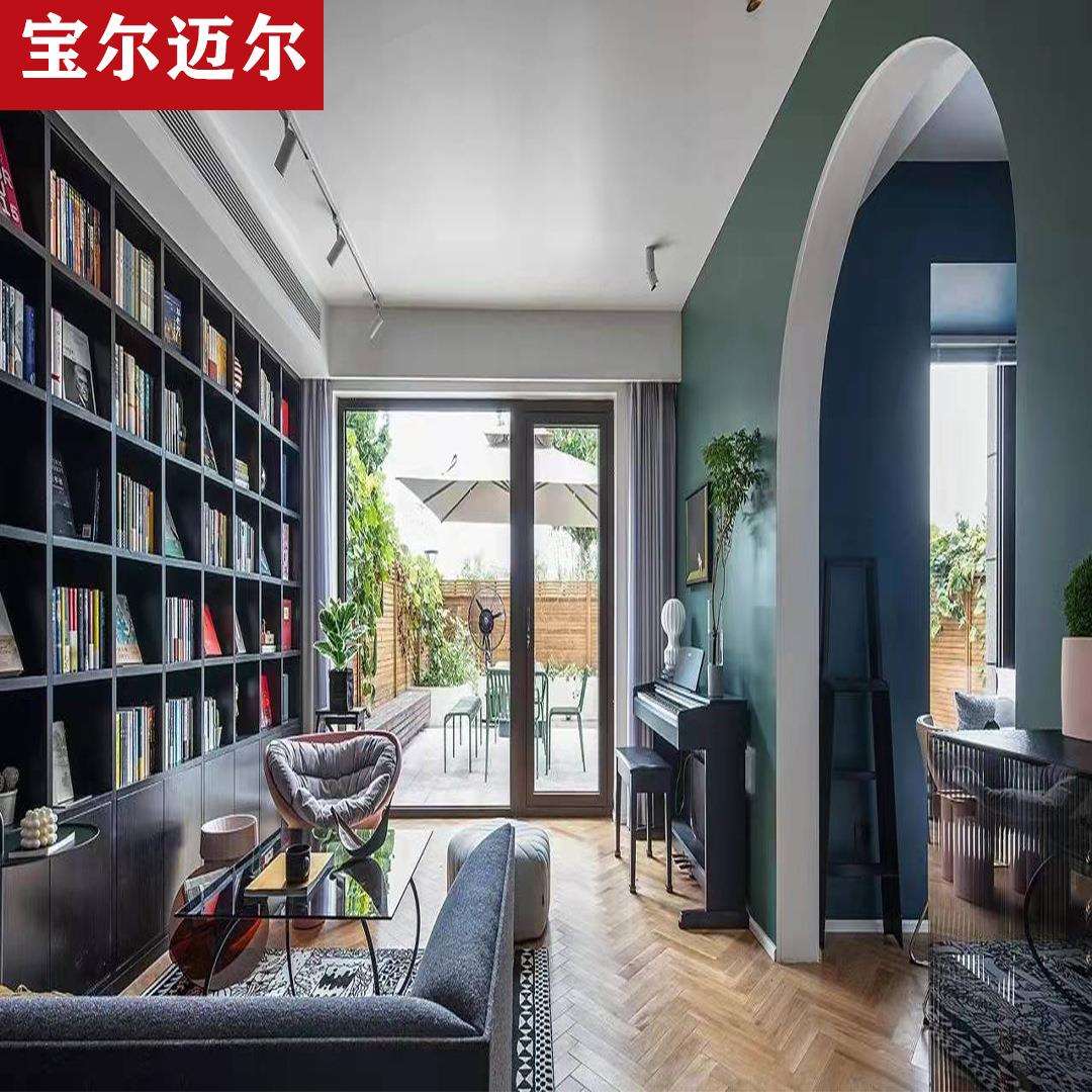 家用置物架落地式多层艺术感客厅收纳储物柜子现代办公室书桌整墙
